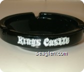 Kings Castle, Hotel and Casino, Incline Village, Lake Tahoe Nevada - White imprint Glass Ashtray