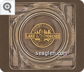 Resort - Casino, Lake of the Torches, Lac Du Flambeau WI - Gold imprint Glass Ashtray