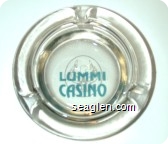 Lummi Casino - Green imprint Glass Ashtray