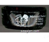 Lucky Pierre's, Open 24 Hours, Maryland Parkway at Sahara, Las Vegas, Nev., 734-6566 - White imprint Glass Ashtray