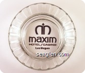 Maxim, Hotel/Casino, Las Vegas - Brown imprint Glass Ashtray
