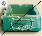 Mandalay Bay, Las Vegas - Gold imprint Porcelain Ashtray