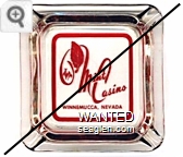 The Mint Casino, Winnemucca, Nevada - Red imprint Glass Ashtray