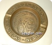 MGM Grand Hotel, Las Vegas . Nevada - Molded imprint Metal Ashtray