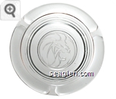 (Lion Logo) - Molded imprint Glass Ashtray
