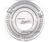 Tonopah, Nevada, Mizpah, 1907 - Red imprint Glass Ashtray