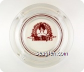 The Belle of Deadwood, Gambling Saloon, Miss Kitty's - Red imprint Glass Ashtray
