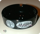 Reno's Mapes, Motor Hotel, Money Tree, Reno - White imprint Glass Ashtray