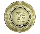 Mono Wind Casino - White imprint Glass Ashtray