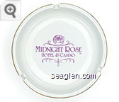 Midnight Rose Hotel & Casino - Violet imprint Porcelain Ashtray