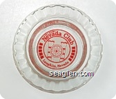 Del Webb's Nevada Club, Laughlin, Nevada - Red on white imprint Glass Ashtray