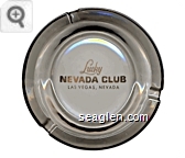 Lucky Nevada Club, Las Vegas, Nevada - Gold imprint Glass Ashtray