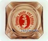 Ormsby House and Casino, Carson City - Orange imprint Glass Ashtray