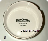 Palace Station, Hotel & Casino, Las Vegas, Nevada - Black imprint Porcelain Ashtray