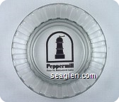 Peppermill, Motor Inn, Restaurant & Casino - Brown imprint Glass Ashtray