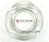 Quechan Casino - Resort - Red and black imprint Glass Ashtray