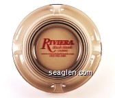 Riviera Black Hawk Casino, www.riverablackhawk.com, (303) 582-1000 - Red imprint Glass Ashtray
