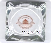 Resorts International, Hotel Casino, Atlantic City - Brown imprint Glass Ashtray