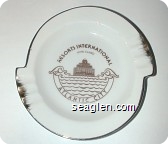 Resorts International Hotel Casino, Atlantic City - Brown imprint Porcelain Ashtray