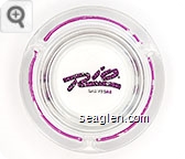 Rio, Las Vegas - Pink imprint Glass Ashtray