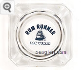 Rum Runner, Las Vegas - Blue imprint Glass Ashtray