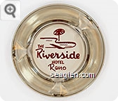 The Riverside Hotel, Reno - Red imprint Glass Ashtray