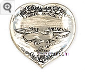 Hotel Sahara, Las Vegas Nevada - Raised imprint Metal Ashtray