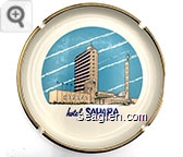 hotel Sahara, Las Vegas, Nevada - Multi imprint Porcelain Ashtray