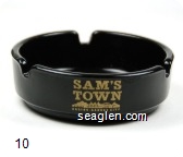Sam's Town, Casino - Kansas City - Gold imprint Glass Ashtray