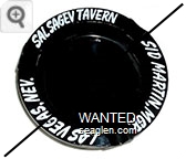 Sal Sagev Tavern, Sid Martin, Mgr., Las Vegas, Nev. - White imprint Glass Ashtray