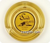 The Sands Hotel, Las Vegas, Nevada - Red on yellow imprint Glass Ashtray