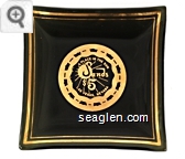 A Place in the Sun, Sands $5, Las Vegas, Nevada - Gold imprint Glass Ashtray