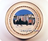 Sahara Tahoe, (Back: Designed for Blake's House, Lobby of the Sahara Tahoe Hotel) - Multicolor imprint Porcelain Ashtray