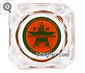 246 Silver Street, 738-3555, The Star Bar - Dining Room, Basque Family Style Dinners, Elko, Nevada - Green on orange imprint Glass Ashtray