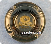 The Teller House Casino, Scarlet's Casinos, Central City, CO - White imprint Glass Ashtray