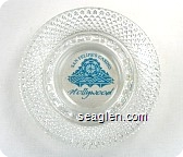San Felipe's Casino Hollywood - Green imprint Glass Ashtray