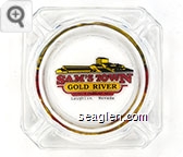 Sam's Town Gold River, Hotel & Gambling Hall, Laughlin, Nevada - Red, yellow and black imprint Glass Ashtray