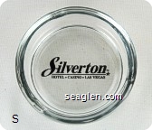 Silverton, Hotel - Casino - Las Vegas - Black imprint Glass Ashtray