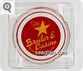 New (Star) Broiler & Casino, Winnemucca, Nevada - Yellow on orange imprint Glass Ashtray