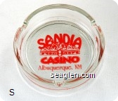 Sandia Casino, Albuquerque, NM - Red imprint Glass Ashtray