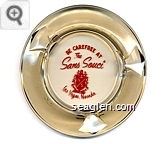 Be Carefree at the Sans Souci, Las Vegas, Nevada - Red imprint Glass Ashtray