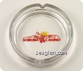 Soboba Casino - Red imprint Glass Ashtray