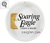 Soaring Eagle Casino & Resort - Black imprint Porcelain Ashtray