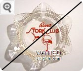 Reno Stork Club - Red imprint Glass Ashtray