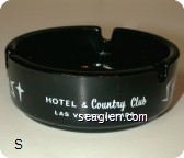 Stardust, Hotel & Country Club, Las Vegas, Nevada, World's Largest Resort Hotel - White imprint Glass Ashtray