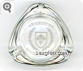 Stardust Resort & Casino - White imprint Glass Ashtray