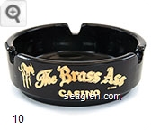 The Brass Ass Casino - Gold imprint Glass Ashtray
