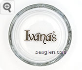 Ivana's - Gold imprint Glass Ashtray