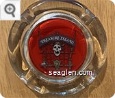 Treasure Island, At the Mirage - Multicolor imprint Glass Ashtray