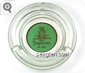 Hotel Tropicana, Las Vegas - Gold on green imprint Glass Ashtray